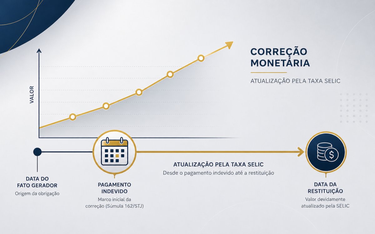 Como atualizar valores na repetição de indébito tributário?